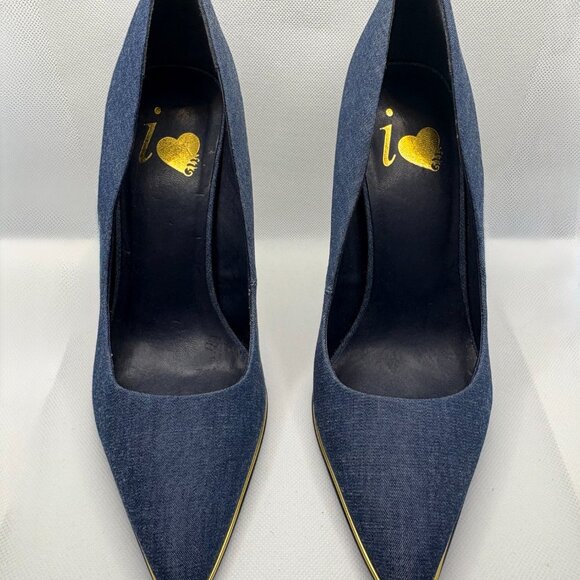 Charlotte Russe, i <3 Shoe, Denim, Stiletto Heel - Picture 2 of 8